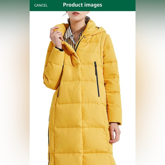 Orolay Jackets & Coats Yellow Orolay Womens Feather Down Long